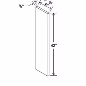 3"W Filler - Shaker White